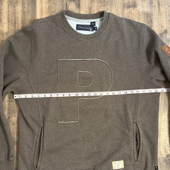 Play Cloths Our Gang 1977 Large P Crewneck Pullover Sweatshirt Brown Unisex XL - Picture 7 of 12